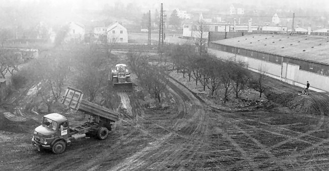 Bau der BMX Bahn in Remagen, 1981